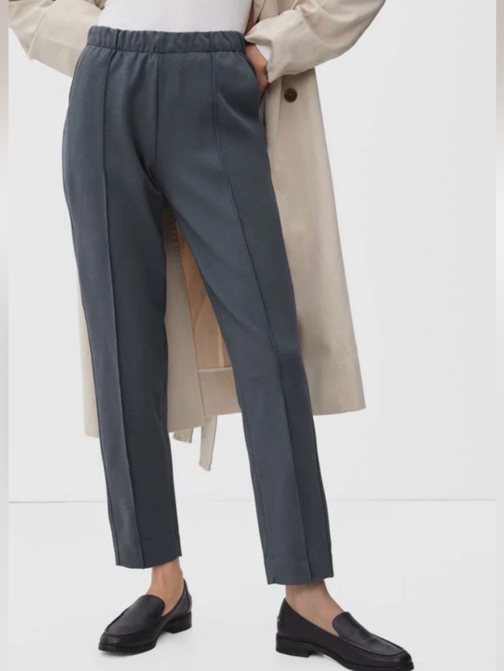 Everlane The Dream Pant Gray Pull-On Trousers Size Small
